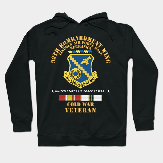 USAF - 98th Bombardment Wing - Lincoln Air Force Base, Nebraska - Cold War Veteran w COLD SVC X 300 Hoodie by twix123844